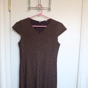 Plum and Gold Dress